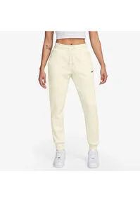 Nike Damen Phoenix Fleece Mr Std Trainingshose, Sail/Black, L - Bequeme Trainingshose mit lockerer Passform, elastischem Bund und atmungsaktivem Material, ideal für Sport und Freizeit.