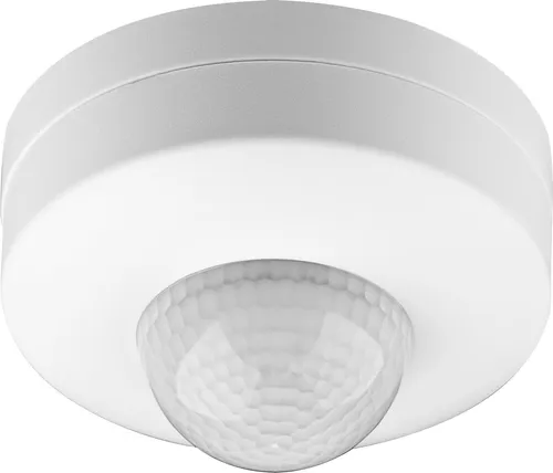 Goobay 96007 Infrarot Bewegungsmelder, Weiß - zur Aufputz-Deckenmontage, 360° Erfassung, 6 m Reichweite, für Innen (IP20), LED-geeignet, 3-fach Infrarot