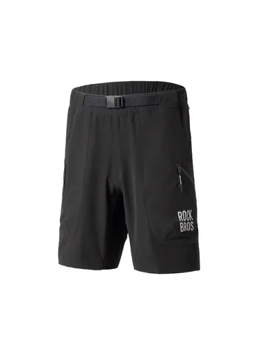 Rockbros YDDK015 Shorts mit Gürtel Größe S - Schwarz - Die Rockbros YDDK015 Shorts sind bequeme Sportshorts für aktive Lebensstile. Das leichte, atmungsaktive Material sorgt für Komfort beim Radfahren und Reisen. Mit praktischen YKK-Reißverschlusstaschen.