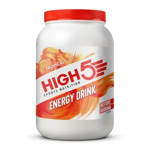 HIGH5 Sport Energy Drink - Isotonisches Getränkepulver für Ausdauersport - Energy Drink für optimale Hydration und Leistung: Mit 2:1-Mischung aus Maltodextrin und Fruktose für 50% mehr Kohlenhydrate. Ideal für Läufer, Radfahrer und Triathleten. Vegan und mit natürlichen Aromen.