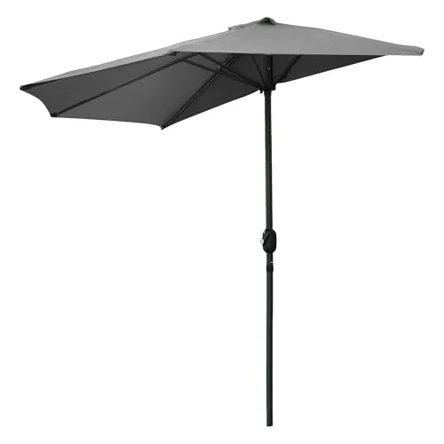 Spetebo Sonnenschirm 270 cm mit Kurbel