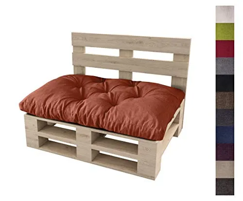 sunnypillow Palettenkissen Auflage Set für Europaletten - Auflagen & Polster für Sofas – Bequeme, wasserabweisende Palettenkissen in vielen Farben, ideal für drinnen und draußen, mit kostenlosem Seitenkissen bei 3 Sets!