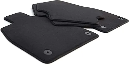 Fußmatten passend für VW Touran 2 Premium Velours Automatten Autoteppich 4-teilig Schwarz