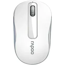 Rapoo M10 Plus - Kabellose optische Maus in Weiß, 1000 DPI Sensor, bis zu 12 Monate Akkulaufzeit und ergonomisches Design für Links- und Rechtshänder