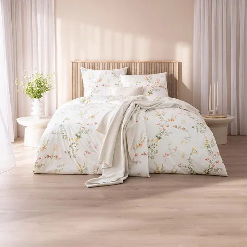 Estella Mako Interlock Jersey Bettwäsche Tanja, gelb, 155x220 cm + 80x80 cm - Hochwertige Bettwäsche aus 100% ägyptischer Mako-Baumwolle, bügelfrei und pflegeleicht. Ideal für alle Jahreszeiten – für ein angenehmes Schlafklima und höchsten Komfort.