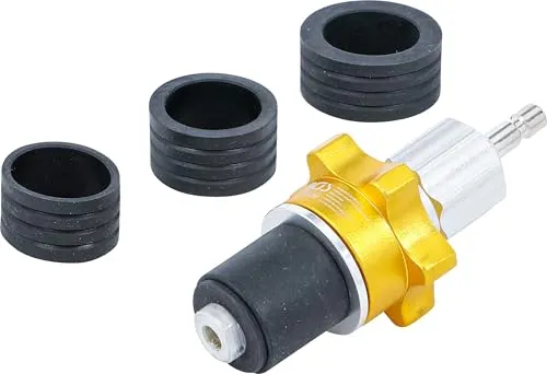BGS 8599 | Universal-Kühlsystem-Prüfadapter 30 - 50 mm - Klimaanlage & Innenraumheizung, vielseitig einsetzbarer Prüfadapter für schnelle Anpassungen von 30 bis 50 mm, inkl. Gummiadapter für verschiedene Größen.