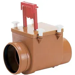 Dallmer Rückstauverschluss Stausafe H DN 100 - Sanitärinstallation mit wartungsfreundlichem Gehäuse aus schlagfestem ABS-Kunststoff und Knebelschrauben für werkzeugfreie Wartung.