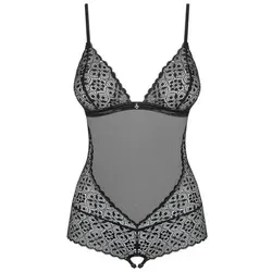 Obsessive Body-Ouvert OB Shibu teddy black - (L/XL,S/M) schwarz L/XL