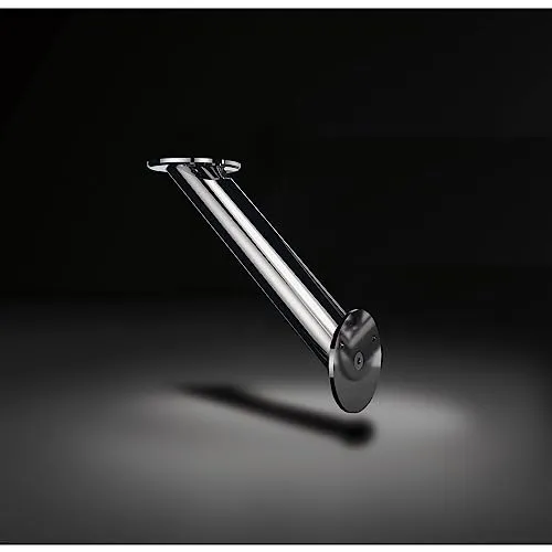 EBB Barkonsole schräg Brindisi - Edelstahl Thekenfuß - Zubehör für Möbel, ideal für die stabile Befestigung von Theken und Glasplatten mit elegantem, gebürstetem Edelstahl-Finish.