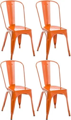 Küchen- und Esszimmerstühle Orange von CLP