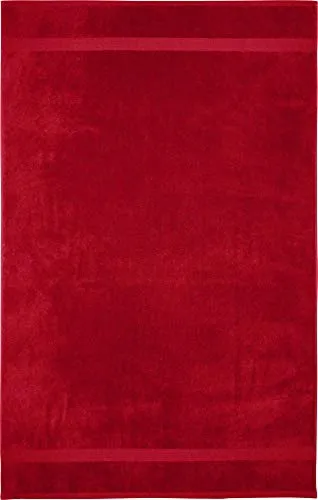 Erwin Müller Badetuch Friedrichshafen 100% Baumwolle rot Größe 100x150 cm - Premium-Qualität, unvergleichlich saugfähig, hautsympathisch, formstabil (weitere Farben)