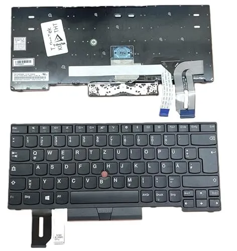 T-ProTek DEUTSCHE - Tastatur Keyboard kompatibel für Lenovo ThinkPad Yoga L390 20NT/20NU