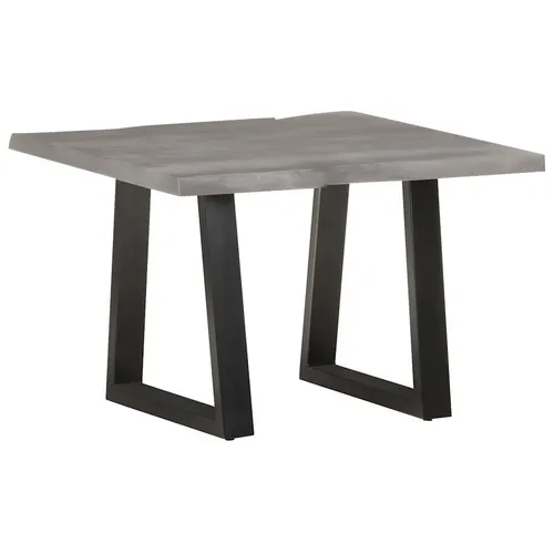 Couchtisch mit Baumkanten 60x60x40 cm aus Massivholz Akazie