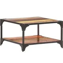furnicato Couchtisch aus Altholz 60x60 cm