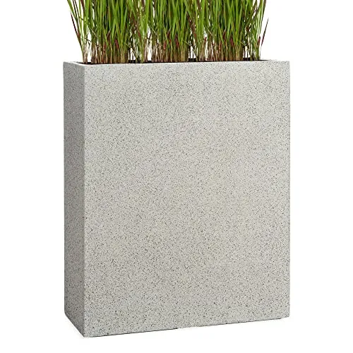 Pflanzwerk® Pflanzkübel Divider Granit Grau 72x60x25cm – Frostbeständig & UV-Schutz - Hochwertiger Pflanzkübel aus einem innovativen Materialmix, ideal für drinnen und draußen. Mit Wasserablaufloch und exklusivem Imprägnierspray für maximale Langlebigkeit. Perfekt für kreative Pflanzideen!