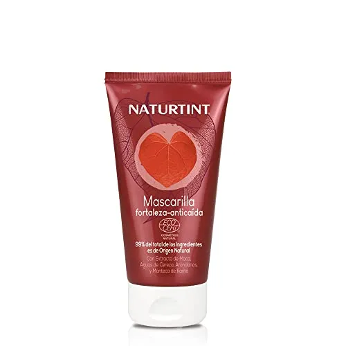 Naturtint | Strength Anti-Haarausfall-Maske | Stärkt und verleiht Dichte, stoppt Haarausfall und erhöht den Glanz, 99% natürliche Inhaltsstoffe, Vegan, Ohne Silikone oder Parabene - 150 ml
