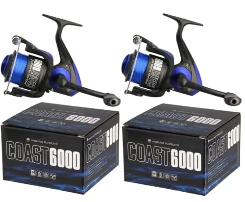 Stück Meeresrolle Spinnrolle Angelrolle Salzwasser Coast 6000 mit Schnur 2