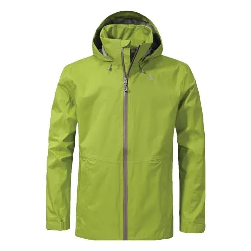 Schöffel Herren 2.5L Jacket Aiplspitz M - Leichte, wasserdichte Outdoor Jacke - Funktionsjacken: Diese atmungsaktive Hardshelljacke mit 10.000 mm Wassersäule sorgt für besten Wetterschutz und individuellen Tragekomfort durch verstellbare Kapuze und Taschen.