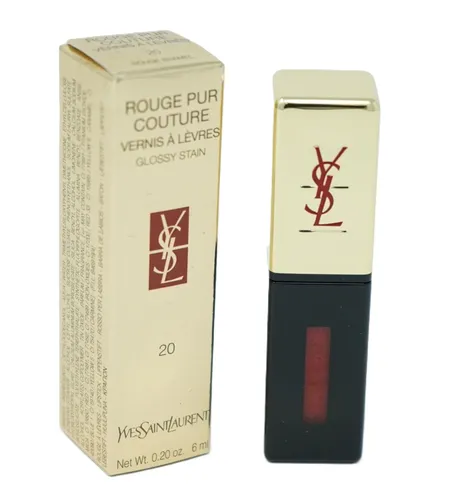 Yves Saint Laurent Rouge Pur Couture Vernis A Levres Glossy Stain Lipgloss 20 Ro - Hochwertiger Lipgloss für strahlende Lippen, langanhaltend und pflegend. Ideal für einen glanzvollen Look.