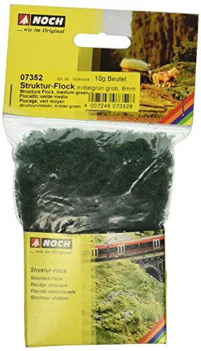 Noch 07352 Struktur-Flock grob mittelgrün 8 mm