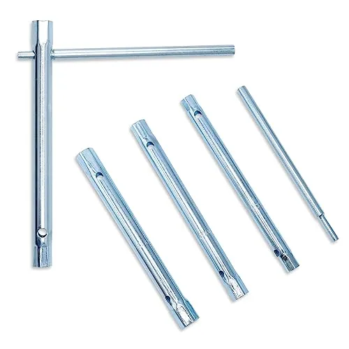 CCLIFE Rohrsteckschlüsselsatz 4-tlg. 8-12 mm Rohrsteckschlüssel doppelsteckschlüssel Für Arbeiten am Wasserhahn, Zündkerzen