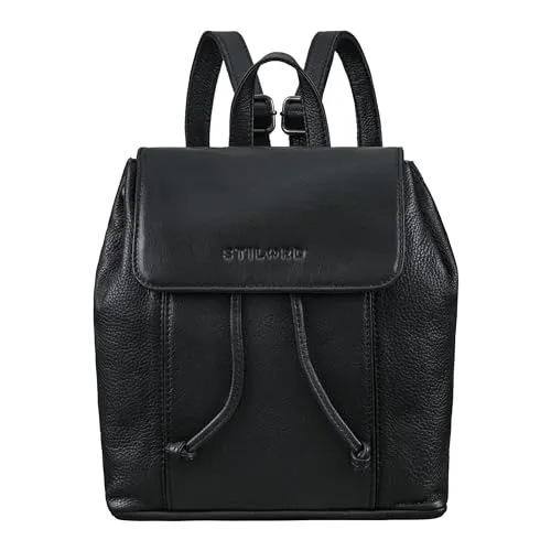 STILORD 'Beatrix' Rucksack Damen Klein aus Echtleder - Eleganter Cityrucksack für stilbewusste Frauen, kompakt und wasserabweisend – perfekt für Alltag und Reisen mit viel Stauraum und verstellbaren Schultergurten.