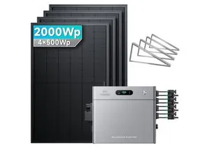 Solarmars® 2000W Balkonkraftwerk mit Speicher