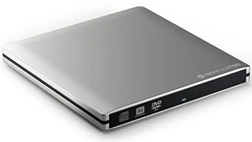 techPulse120 externer USB 3.0 DVD CD Brenner - DVD-Laufwerke mit USB 3.0 Schnittstelle für blitzschnelles Brennen und müheloses Abspielen von Medien, kompakt und portabel.