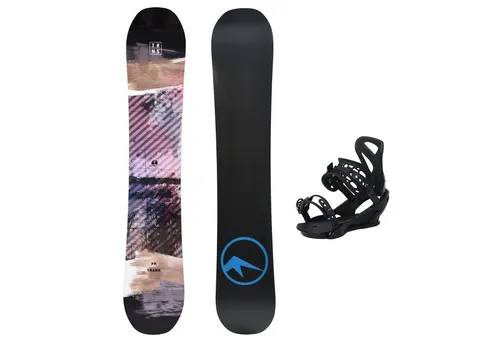 TRANS Snowboard Trans Snowboard Set FR 157mw cm Schwarz + Sonic L Bindung