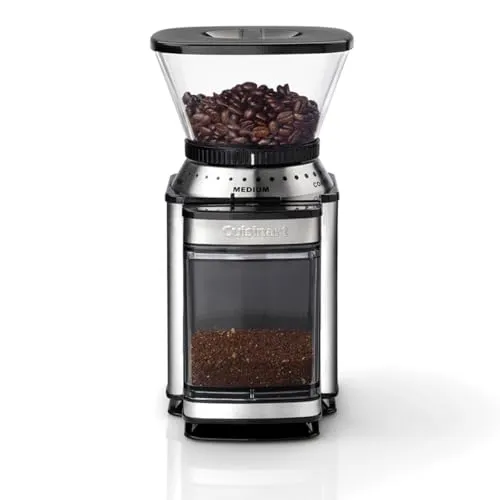 Cuisinart Kaffee- /Teestation - Filterkaffeemaschine mit professionellem Gratmahlwerk, 18 Mahlgradeinstellungen und luftdichtem Behälter für frische Bohnen bis 225 g – genießen Sie perfekten Kaffee ohne Abfall!