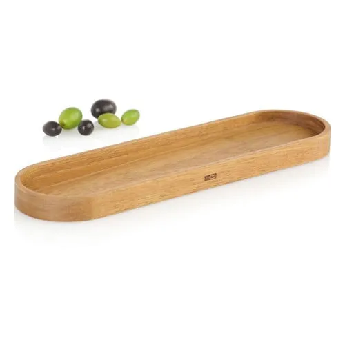 AdHoc Mühlenuntersetzer POSTO für Salzmühle oder Pfeffermühle - Küchenhelfer aus hochwertigem Akazienholz, ideal als stilvolles Dekotablett für Mühlen bis 7 cm Durchmesser, sorgt für Ordnung und Eleganz in Ihrer Küche.