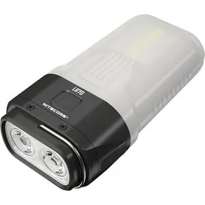 Nitecore Taschenlampe LR70 LED - 3.000 Lumen Powerbank mit Rotlicht - Taschenlampe & Camping-Laterne in einem, 3.000 Lumen und bis zu 300 Meter Leuchtweite. Wasserdicht (IP67) und bruchfest, ideal für Outdoor-Aktivitäten.