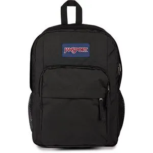 JanSport Big Day Pack Black - Rucksack mit Laptopfach - Rucksacktaschen mit 34 Litern Volumen, gepolstertem Laptopfach bis 15 Zoll und komfortablen, verstellbaren Schultergurten für optimalen Tragekomfort.