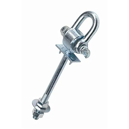 Loggyland Schaukelhaken 140mm, 14 cm, mit Sicherheitsspinten Schaukelhaken Safety Type D+ M12 für Balken bis 120mm