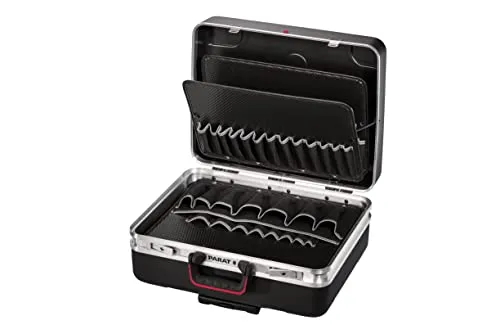 PARAT SILVER KingSize Roll Werkzeugkoffer - Robuster Werkzeugkoffer mit integriertem Trolley-System für einfachen Transport. Bietet Platz für bis zu 50 Werkzeuge und Dokumente – ideal für Handwerker, die viel Equipment benötigen.