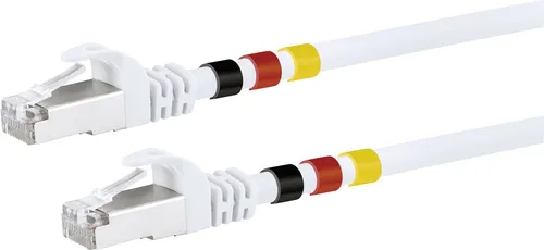 Schwaiger Netzwerkkabel CAT7 2x 3 Farbringe 10 m