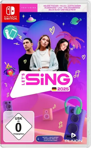 Plaion Let’s Sing 2025 - Deutsche Version für Nintendo Switch, das perfekte Karaoke-Spiel für unvergessliche Partynächte