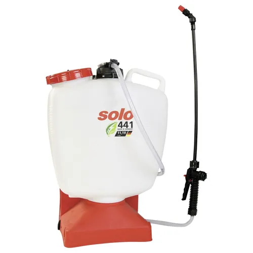 Solo Akku Rückenspritze 441 Li – 16 L Rückensprühgerät - Gartensprühgerät mit 16 L Kapazität, ideal für Dünger und Insektizide. Leicht, batteriebetrieben und einfach zu reinigen – perfekt für Garten und Gewächshaus.
