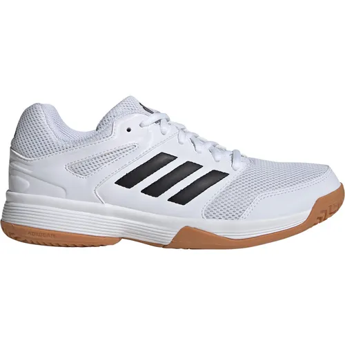 adidas Damen Speedcourt Indoor Schuhe - Damen-Hallenschuhe mit atmungsaktivem Mesh-Obermaterial und gepolstertem Schaft für optimalen Komfort während des Spiels.