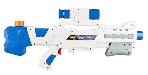 Idena - Wasserblaster Giant-Splash, Wasserpistole für Kinder, mit Pumpfunktion, ca. 51 cm groß, weiß, ideal für den Urlaub, am Strand oder Pool