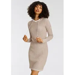 Strickkleid KANGAROOS für Damen, Größe 40, beige meliert in beige von KangaROOS