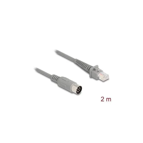 - Kabel RJ50 Stecker zu DIN 8 Pin Stecker 2 m grau 90167