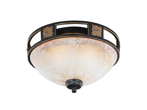 TRIO Leuchten LED Deckenleuchte - Rustikaler Landhausstil mit wechselbaren Leuchtmitteln - Lampen für rustikale Akzente, warmweißes Licht, ideal für Flur und Essbereich, inklusive 2 austauschbare LED Leuchtmittel für flexible Nutzung.