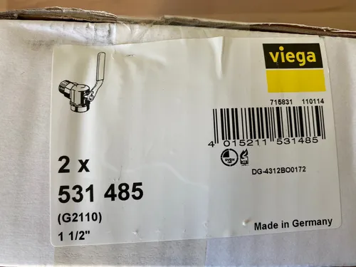 Viega Gaszähler-Kugeleckhahn G2110 von Viega