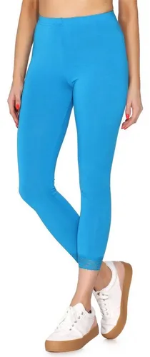 Merry Style Leggings Damen 7/8 Hose mit Spitze MS10-342 (1-tlg) aus Viskose