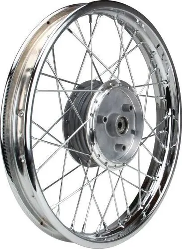 Stahl Speichenrad komplett 1,60x16 Zoll für Simson in silber von Citomerx