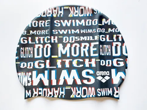 arena Print Junior Jungen Kinder Badekappe Badehaube Schwimmhaube Schwimmkappe