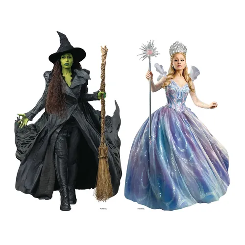 IconicGreats Wicked Für Gut Glinda Und Elphaba Pappe Regaloberteil 2er Pack