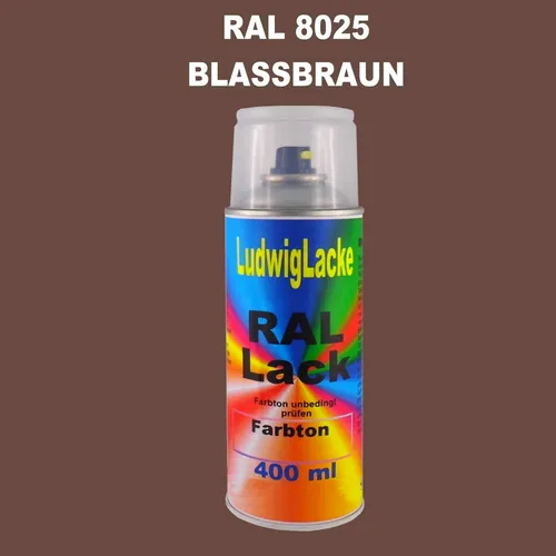 RAL 8025 BLASSBRAUN Seidenmatt 400 ml 1K Spray