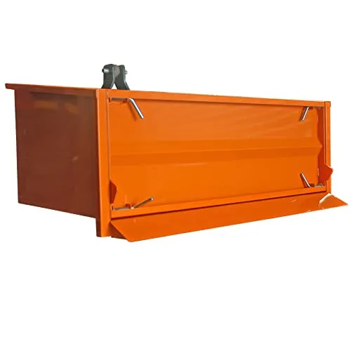 Yerd Transportmulde für Traktor/Heckcontainer/Transportbox/Kippmulde mit Kat 0 Anschluss (100 cm)